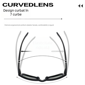Ochelari de soare TR90 polarizați, protecție UV, unisex, pentru sporturi în aer liber, drumeții și golf