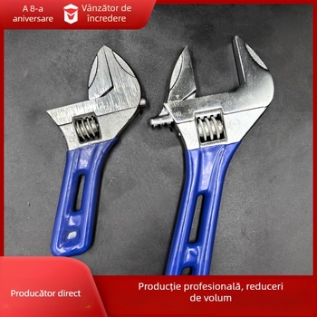 Cheie reglabilă cu deschidere mare, mâner scurt, multifuncțională