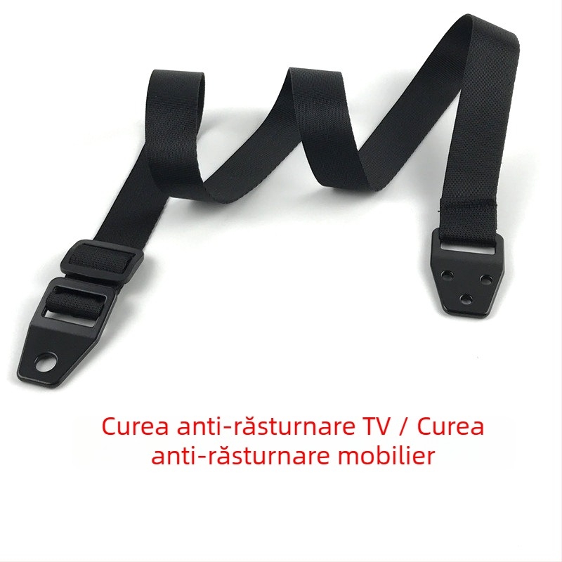 Curea anti-răsturnare pentru mobilier – pentru televizoare, dulapuri, biblioteci; siguranță pentru copii