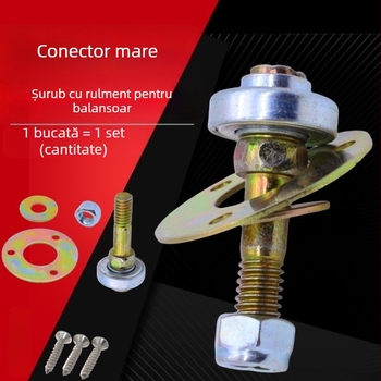 Set mare de accesorii pentru scaunul balansoar: conectori, rulmenți, șuruburi, piulițe și elemente de fixare