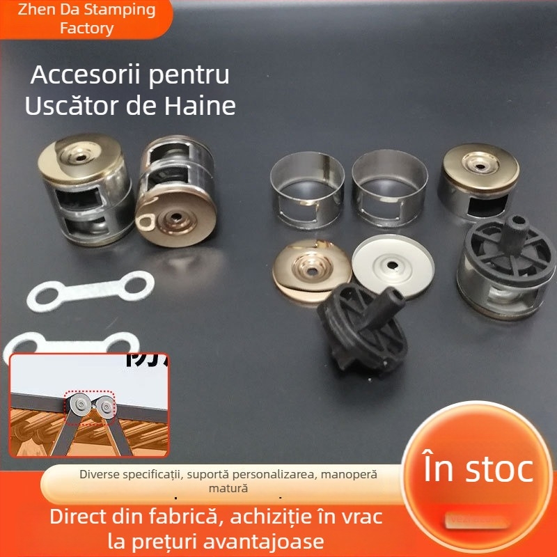 Conector pentru uscător de haine pliabil, din oțel inoxidabil, pentru țeavă din oțel