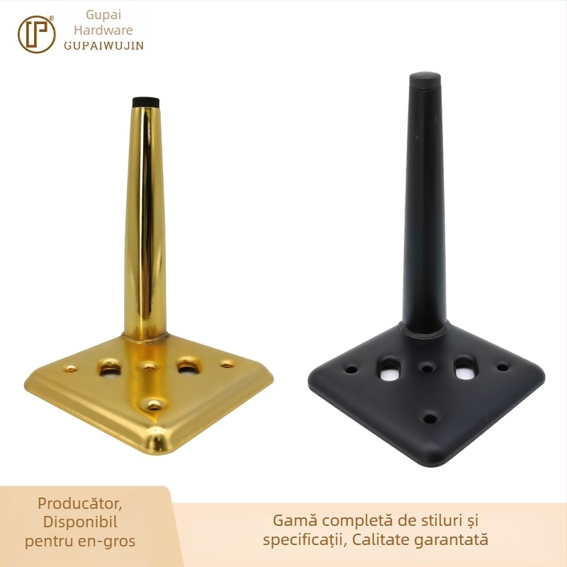 GP-18 Picioare metalice pentru mobilier, stil lux ușor, pentru canapea, comodă TV și noptiere