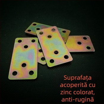 Suport unghi drept pentru mobilier, placă metalică fixă de conectare, dimensiuni 30×60 mm