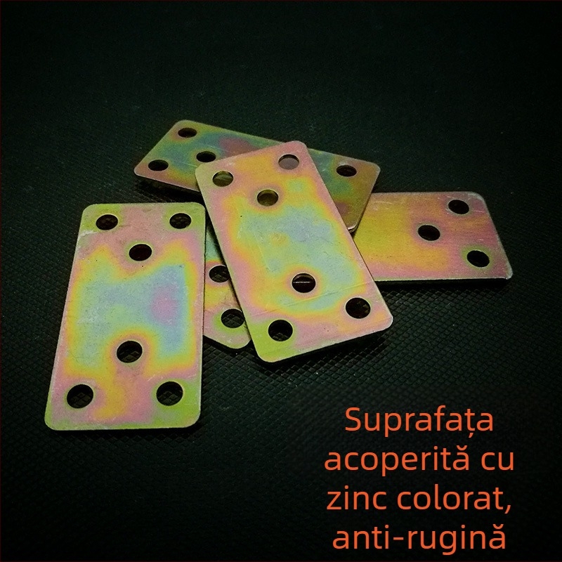 Suport unghi drept pentru mobilier, placă metalică fixă de conectare, dimensiuni 30×60 mm