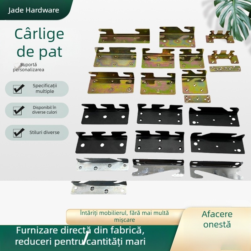 Accesorii personalizate de consolidare pentru pat – colțare pentru pat și cârlige pentru pat, dimensiuni diferite