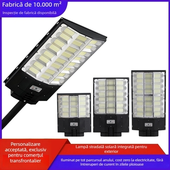 Lampa solară integrată pentru drum și curte, iluminat exterior impermeabil pe perete