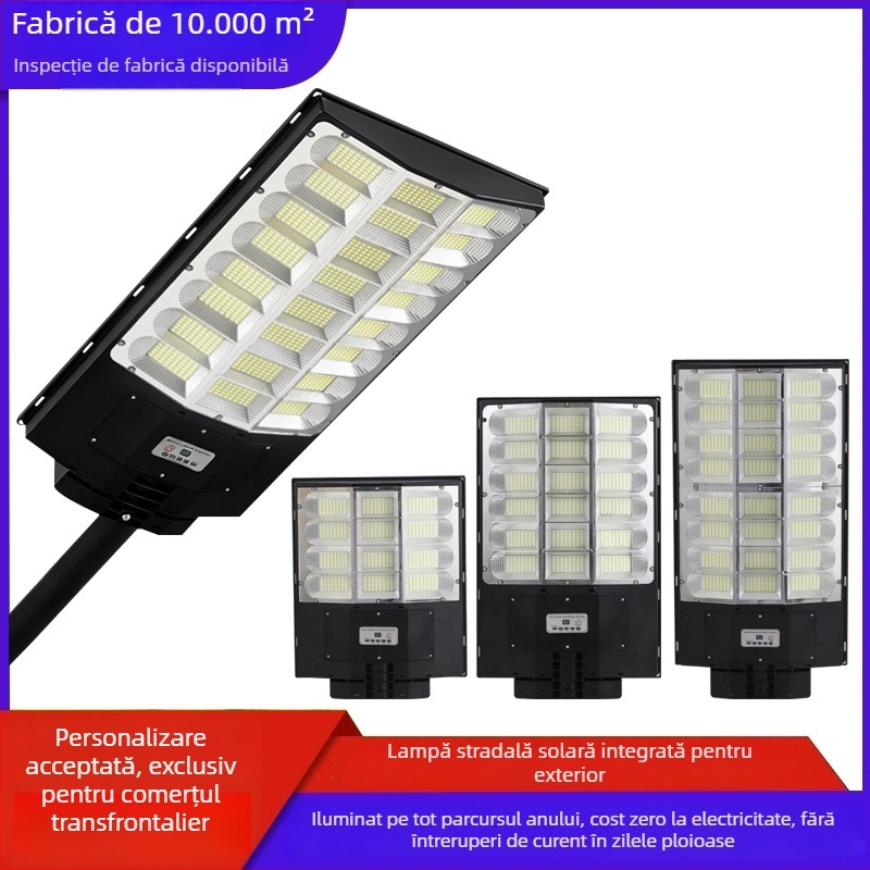 Lampa solară integrată pentru drum și curte, iluminat exterior impermeabil pe perete