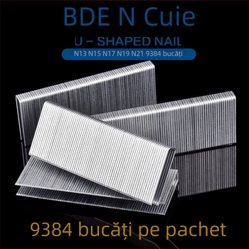 Baide N cuie – cuie în formă de U pentru uși și canapele, dimensiuni N13/N15/N17/N19/N21, N851 dimensiune mare, 9384 bucăți