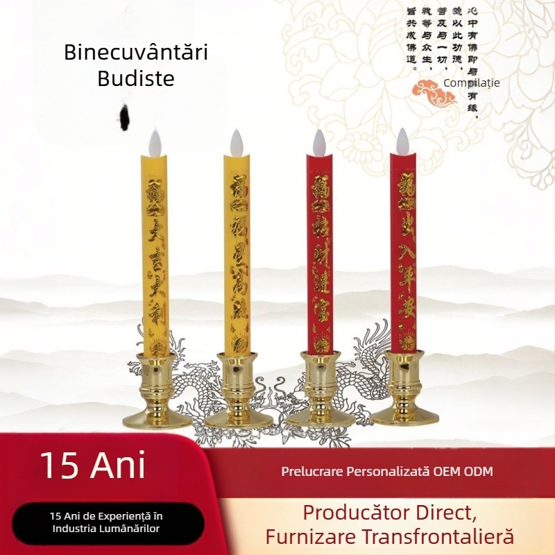Lampă cu flacără de 10 taste - LED electronică