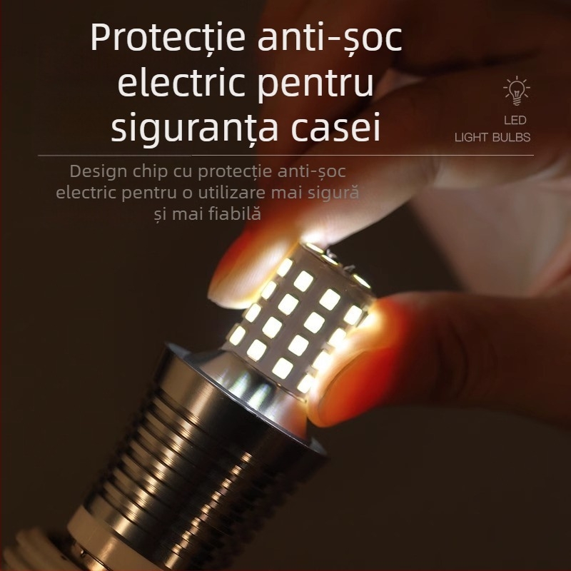 Lampă LED tip lumânare, cu soclu E14, bază mică, pentru uz casnic, ultra-luminantă, economisire de energie, aspect cristal