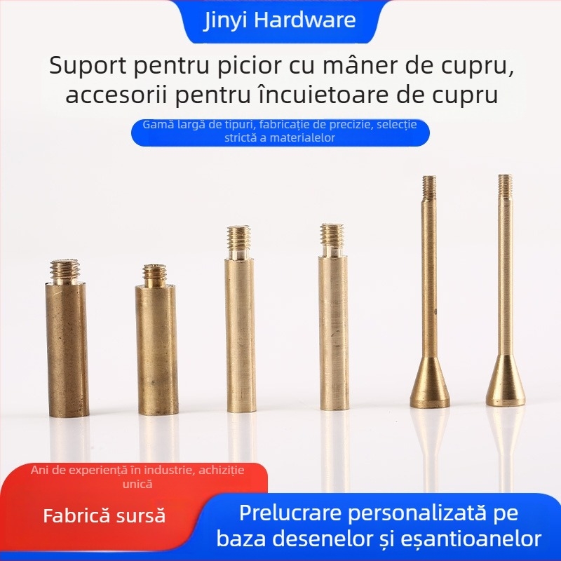 Componente hardware din cupru pentru precizie: piese nestandard, mâner din cupru, suporturi pentru picioare și accesorii de închidere din cupru