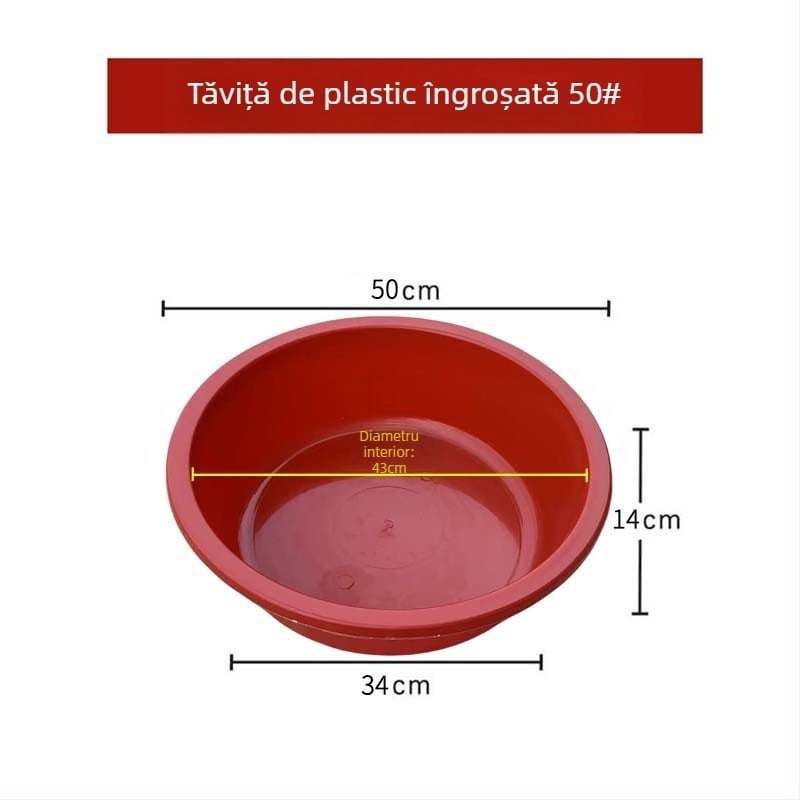Vas de plastic mare, pereți groși, roșu, pentru uz casnic, bazin de baie pentru adulți și copii