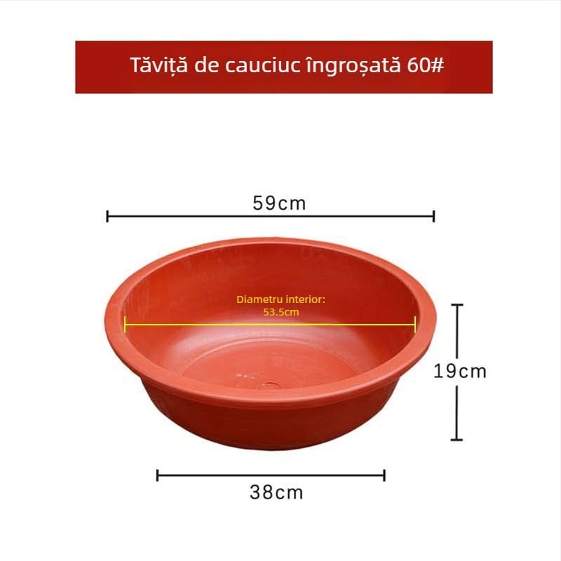 Vas de plastic mare, pereți groși, roșu, pentru uz casnic, bazin de baie pentru adulți și copii