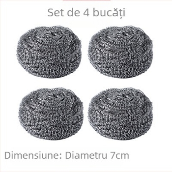 Bilă de sârmă din oțel inoxidabil pentru spălat vase și curățat oale, minge mare din sârmă metalică care nu se destramă
