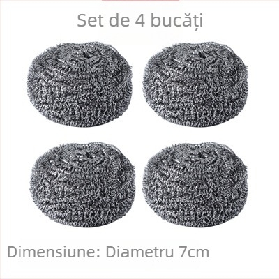 Bilă de sârmă din oțel inoxidabil pentru spălat vase și curățat oale, minge mare din sârmă metalică care nu se destramă