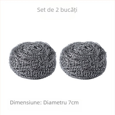 Bilă de sârmă din oțel inoxidabil pentru spălat vase și curățat oale, minge mare din sârmă metalică care nu se destramă