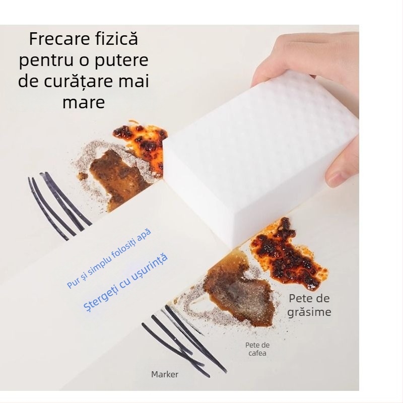 Burete nano Magic pentru pantofi, oale și farfurii – burete de curățare pentru pete de ceai, în bucătărie