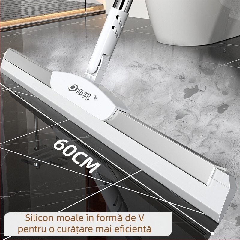 Racletă retractabilă din silicon pentru baie