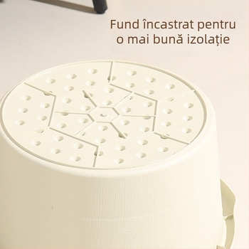 Cadă de baie pentru picioare din plastic, adâncă, cu masaj, izolație termică