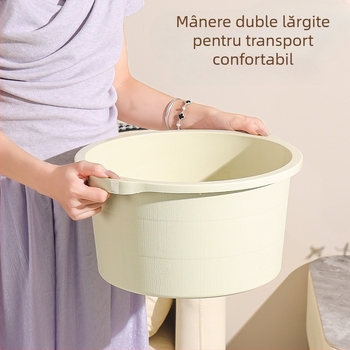 Cadă de baie pentru picioare din plastic, adâncă, cu masaj, izolație termică
