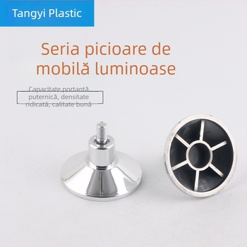 GGA-60-08-20 Picioare reglabile din oțel carbon pentru mobilier, vitrine și birou, tălpi netede