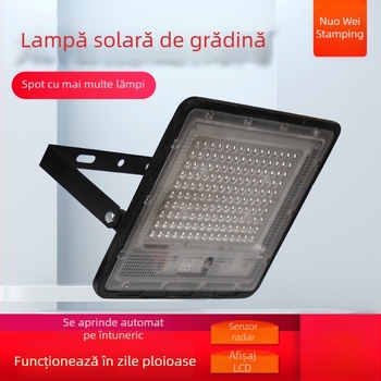 Lumină solară de grădină pentru exterior – lampă LED de perete impermeabilă, cu control al luminii