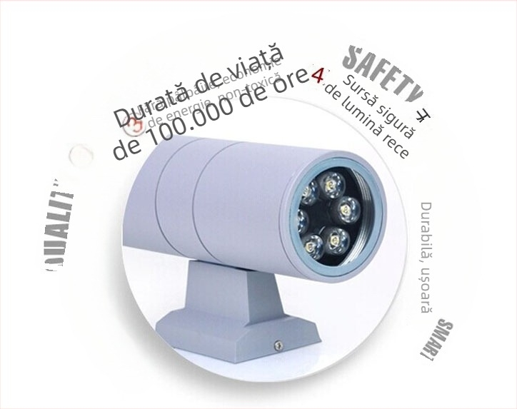 LED lampă de perete pentru exterior – cu două capete sau cu un cap, spot exterior pentru pereți, curte și stâlpi (3W, 12W, 36W, 48W)