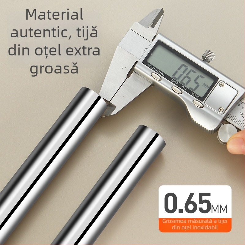 Coș de praf din oțel inoxidabil, într-un singur corp, grosime 0,8 mm, nemagnetic, design patentat pentru uz casnic