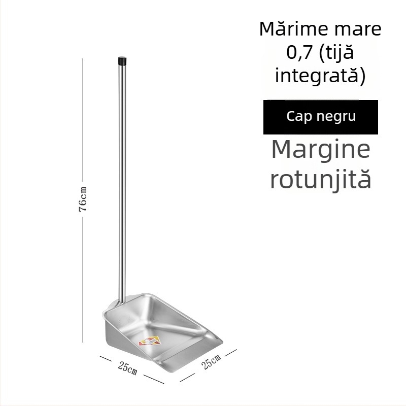 Coș de praf din oțel inoxidabil, într-un singur corp, grosime 0,8 mm, nemagnetic, design patentat pentru uz casnic