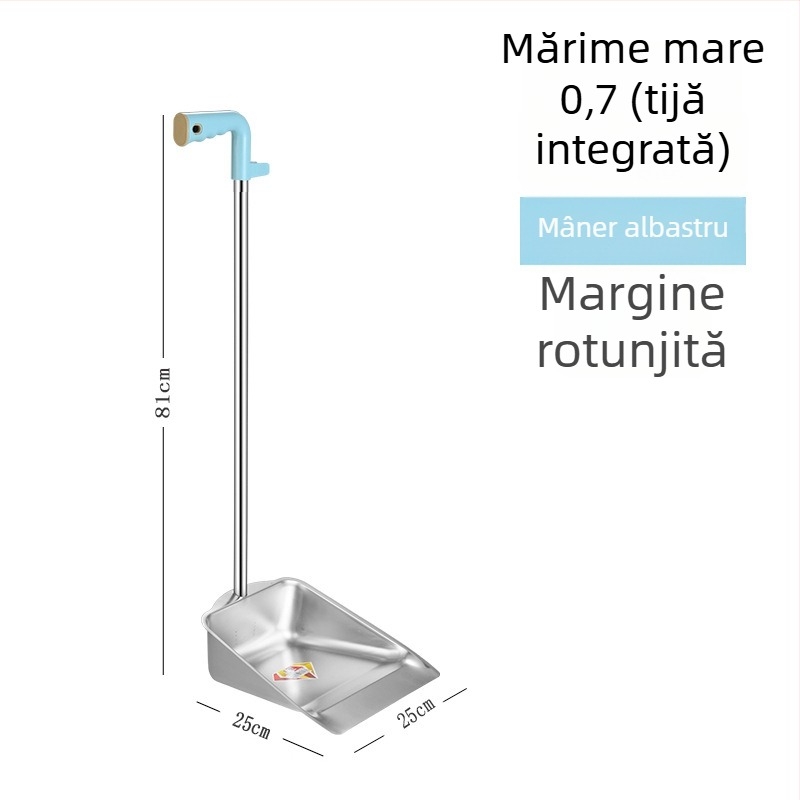 Coș de praf din oțel inoxidabil, într-un singur corp, grosime 0,8 mm, nemagnetic, design patentat pentru uz casnic