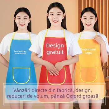 Șorț personalizat cu imprimare a logo-ului – fără mâneci, cadou promoțional