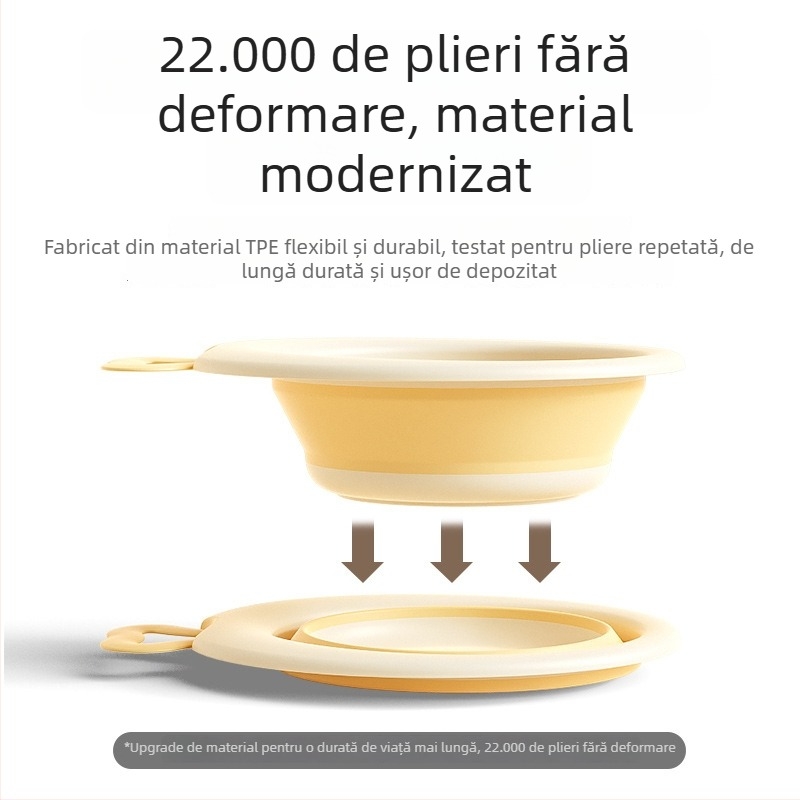 Bazin pliabil pentru bebeluși, din plastic