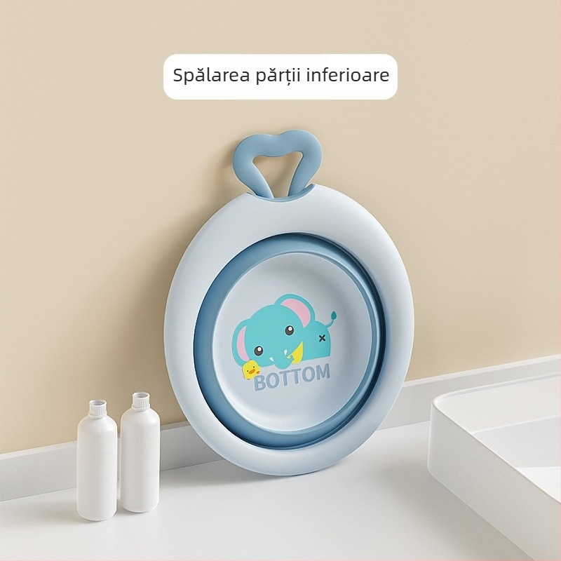 Bazin pliabil pentru bebeluși, din plastic
