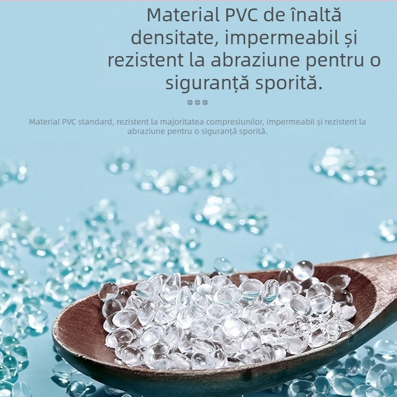 Inel gonflabil pentru subraț, cu design 3D de desen animat, inel transparent de piscină cu paiete, pentru copii și sugari