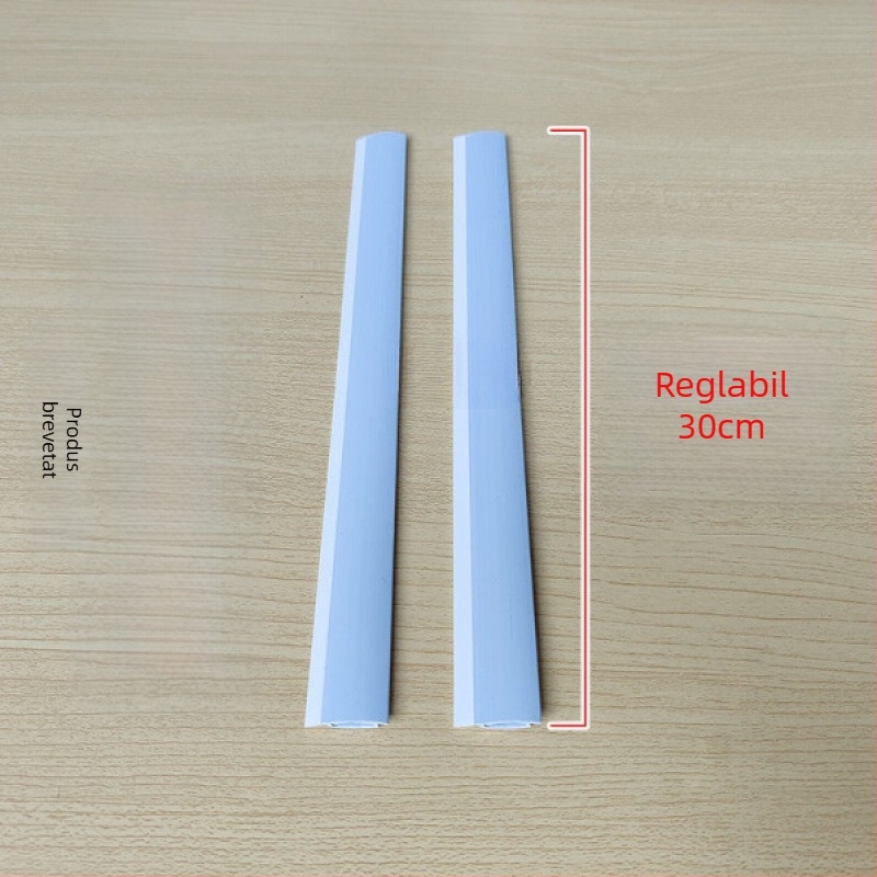 Kit de accesorii pentru marginea coșului de gunoi, cu raclă din plastic și bandă moale