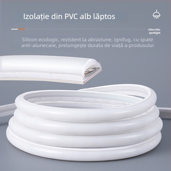 Bandă LED autoadezivă din silicon impermeabil COB, 220V – canal luminos liniar pentru tavanul casei, ultra-subțire, lumină moale