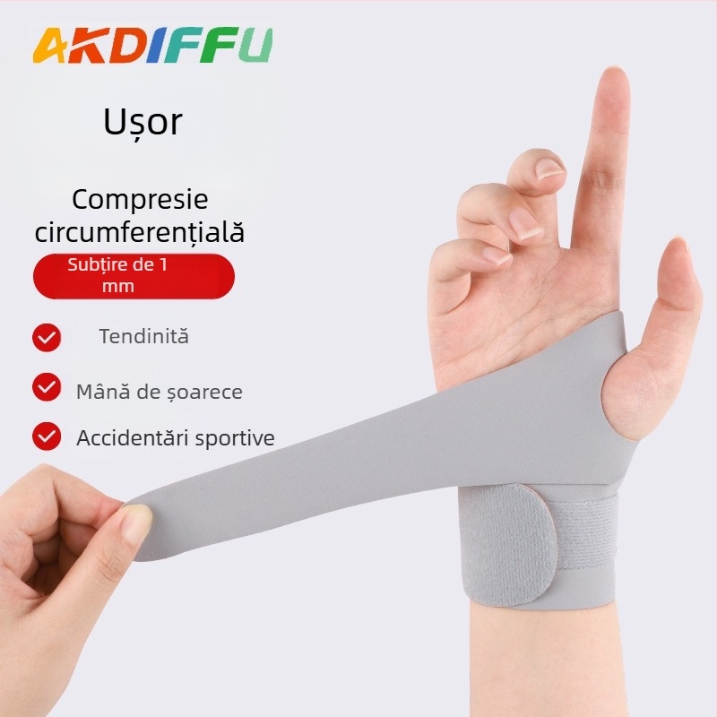 Protecție de încheietură subțire din Lycra, pentru badminton și antrenament cu gantere, reglabilă bidirecțional