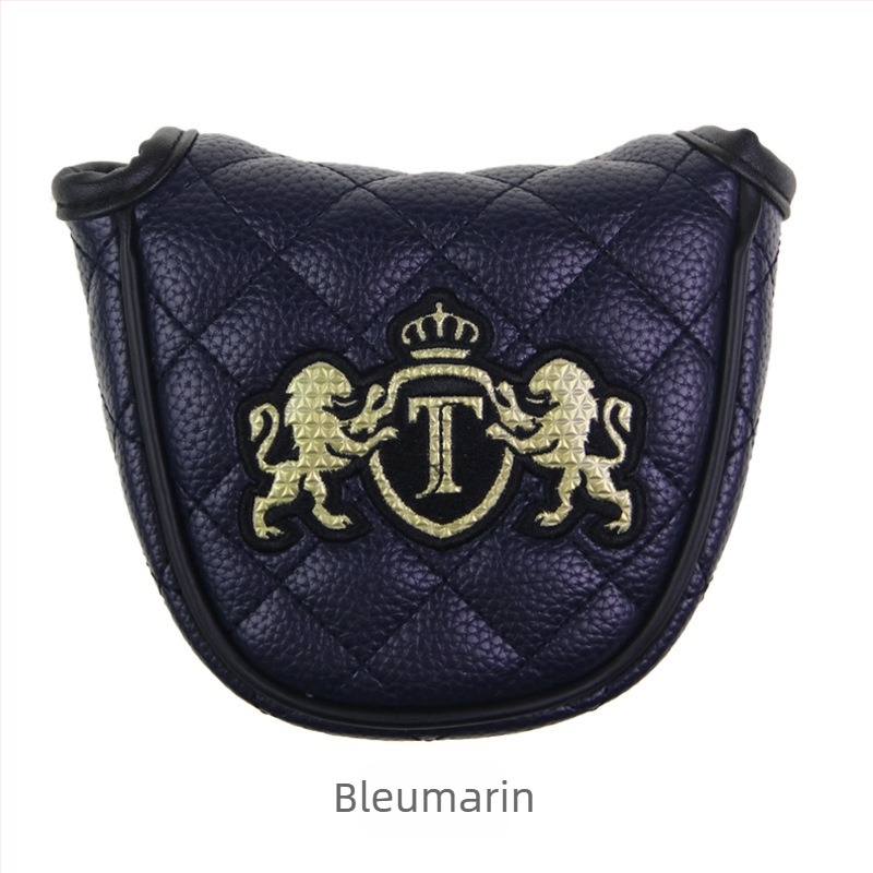 Husă Golf JT pentru putter, semicerc mare, broderie cu leu, PU impermeabil, pluș gros, 6 culori