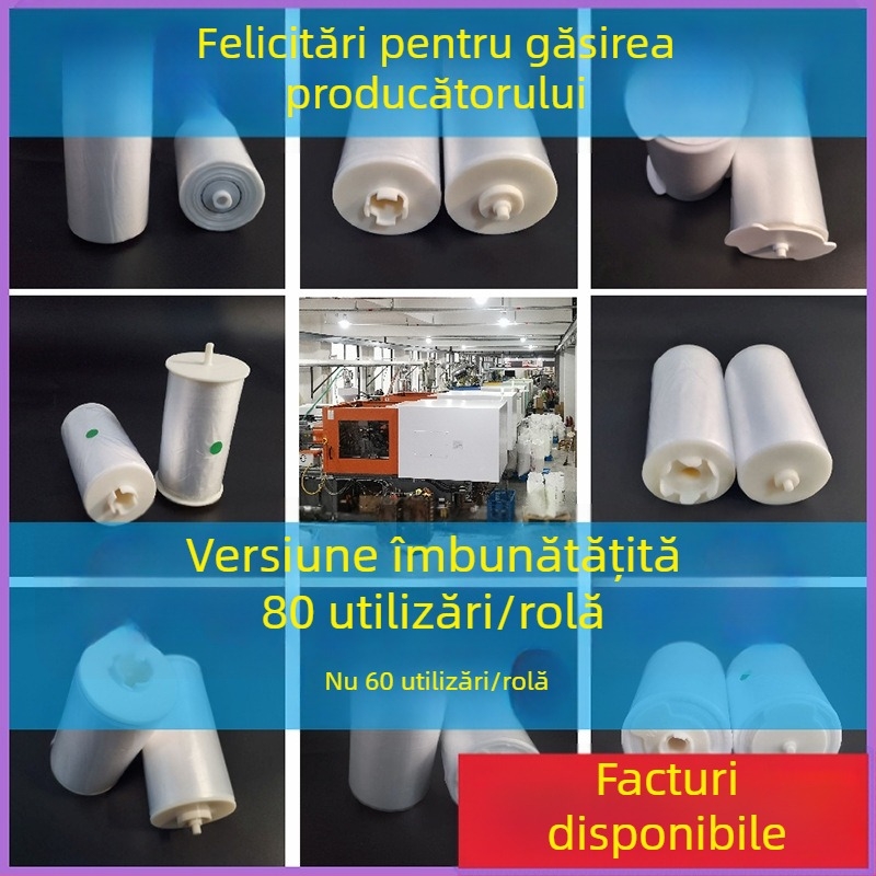 Capac de toaletă inteligent cu înlocuire automată, pernă rotativă de unică folosință și folie plastică de igienă