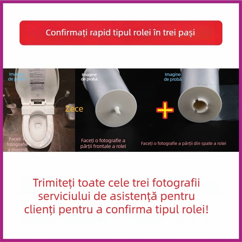 Capac de toaletă inteligent cu înlocuire automată, pernă rotativă de unică folosință și folie plastică de igienă