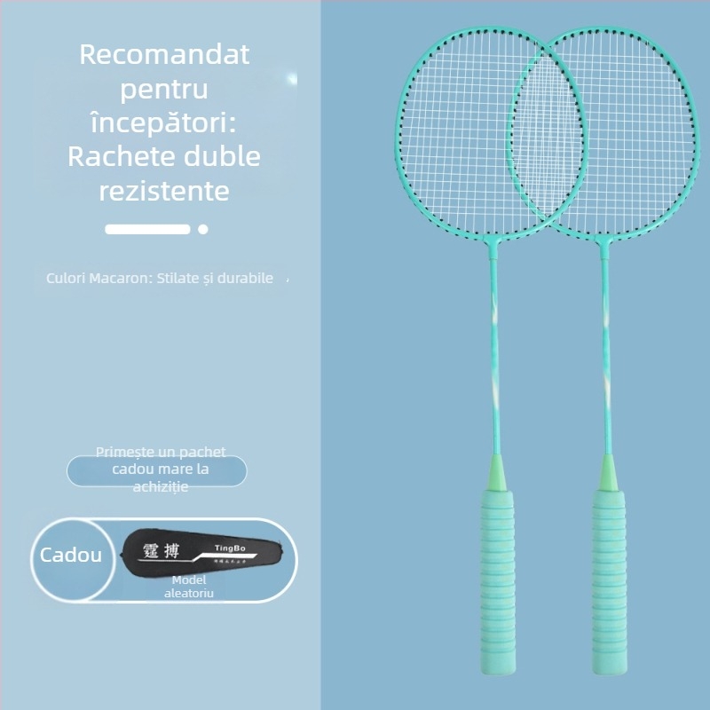 Koska K2236 rachetă de badminton, aliaj ultra-ușor, construcție monobloc, pentru adulți și elevi, elasticitate înaltă și durabilitate
