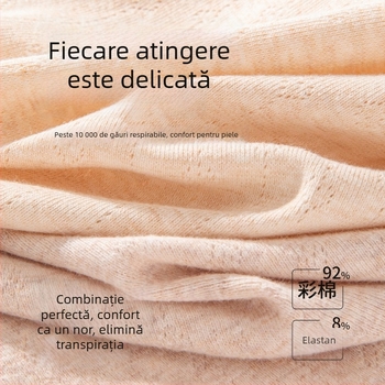 Chiloți femei din bumbac colorat, Clasa A, cu inserție antibacteriană în zona cracului, talie medie, model 2025