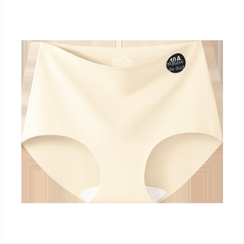 Chiloți femei Ice Silk vară, respirabili, uscare rapidă, antibacterieni, talie înaltă, căptușeală în zona crotch din mătase de dud Mulberry