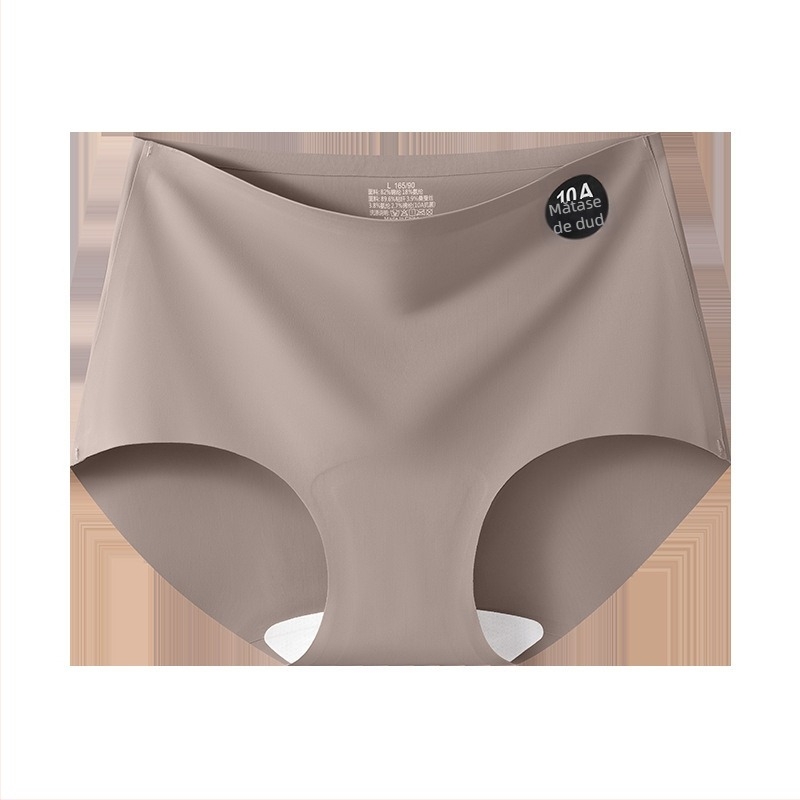 Chiloți femei Ice Silk vară, respirabili, uscare rapidă, antibacterieni, talie înaltă, căptușeală în zona crotch din mătase de dud Mulberry