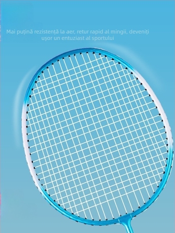 Set de rachete badminton, cadru din aliaj de fier, durabil pentru amatori adulți și studenți, 95–100 g, mâner G4, lovire directă