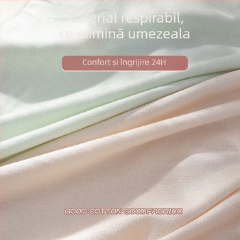 Chiloți pentru fete, în nuanțe macarons, respirabili, cu căptușeală dublă absorbantă în zona inghinală, confortabili, talie medie