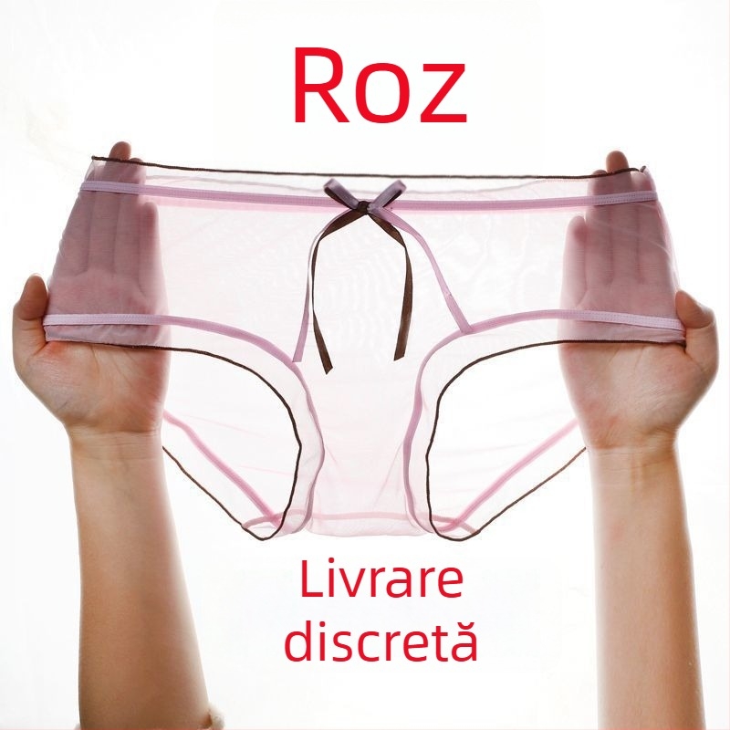 Chiloți de femei transparenți din plasă 1/3, vară răcoroasă, respirabili, talie medie