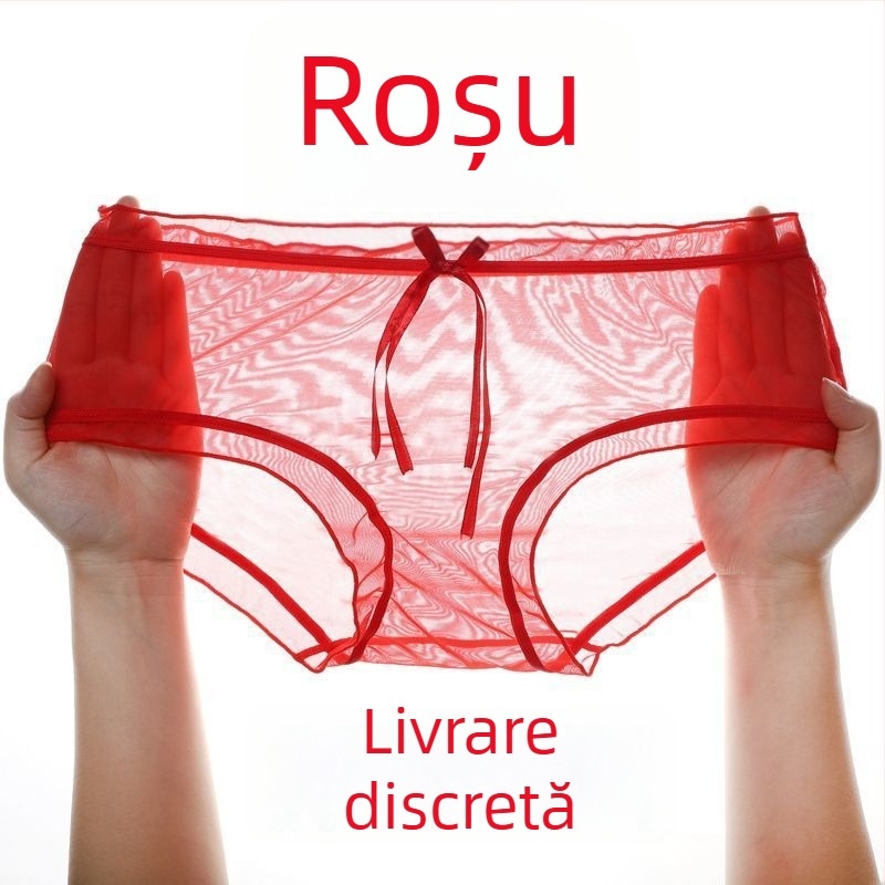 Chiloți de femei transparenți din plasă 1/3, vară răcoroasă, respirabili, talie medie
