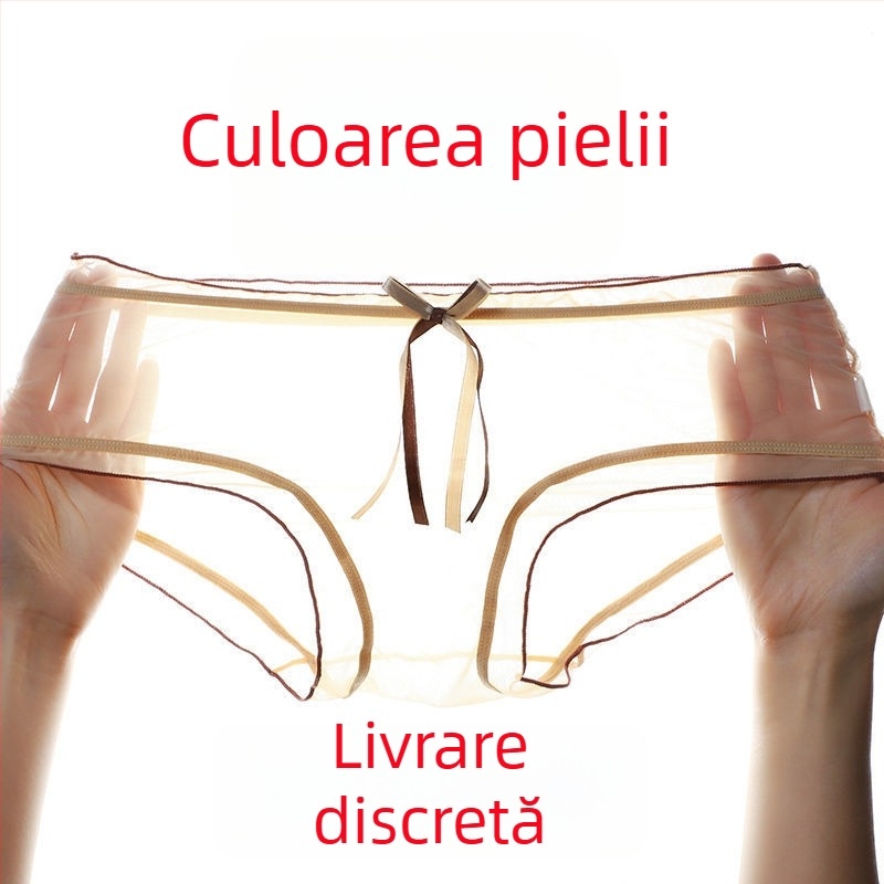 Chiloți de femei transparenți din plasă 1/3, vară răcoroasă, respirabili, talie medie