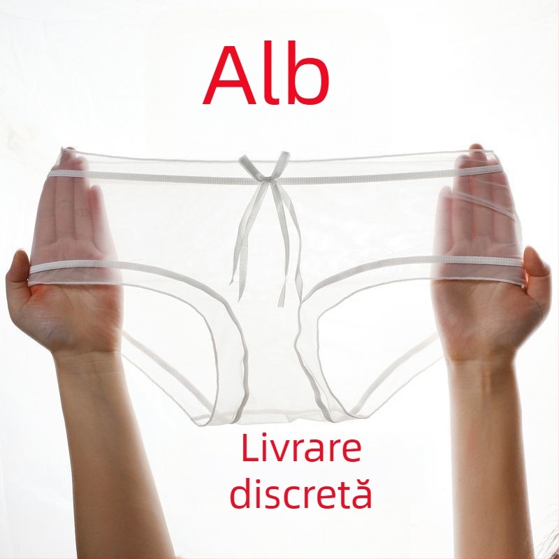 Chiloți de femei transparenți din plasă 1/3, vară răcoroasă, respirabili, talie medie